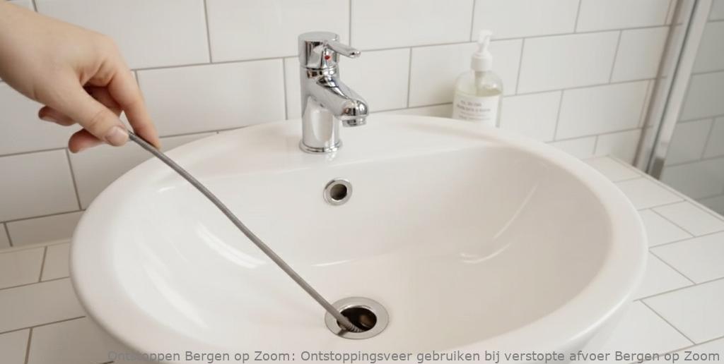 Ontstoppingsveer gebruiken bij verstopte afvoer Bergen op Zoom