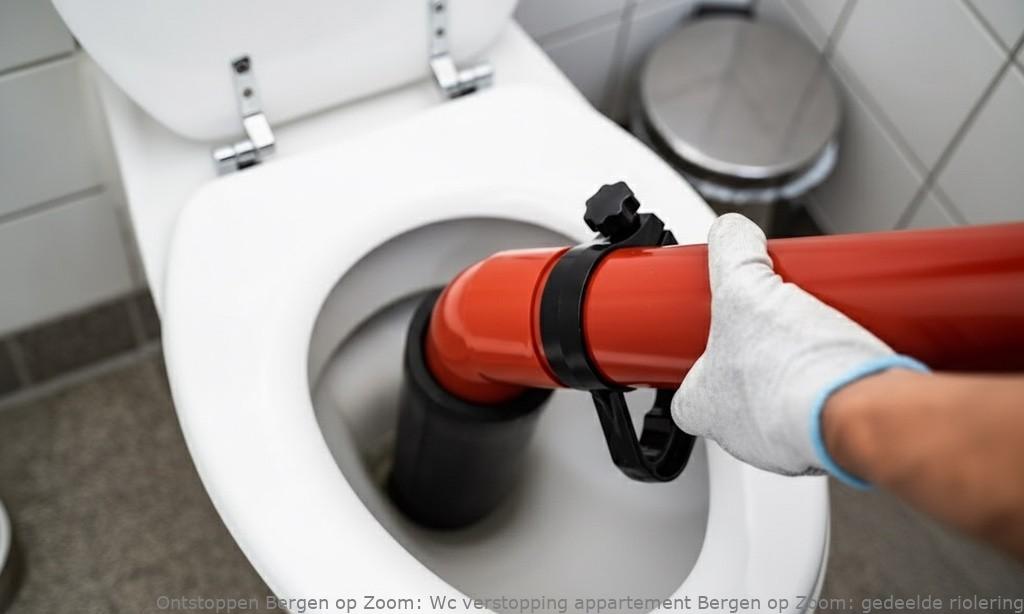 Wc verstopping appartement Bergen op Zoom: gedeelde riolering